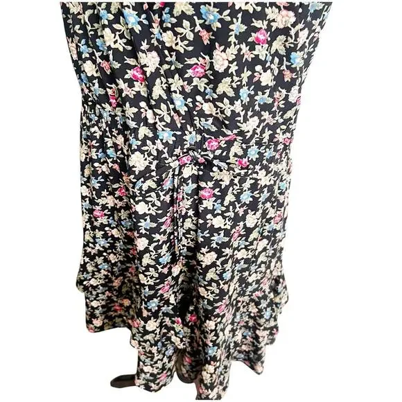 Ralph Lauren Floral Wrap Dress Plus Size 16 Knee Length V-Neck Cottage Core - Picture 10 of 16